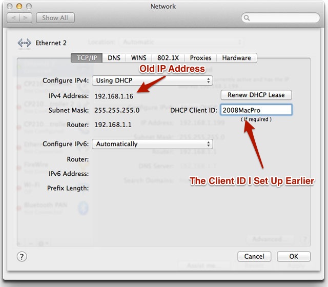 dhcp client id for mac